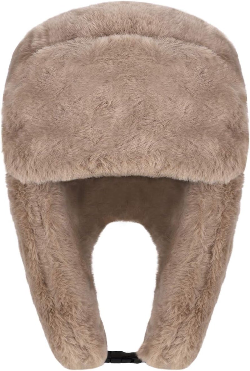 PURFUN Adults Winter Cozy Plush Ushanka Russian Hat Windproof Full Hood Earflap Hat Warm Cold Proof Ski Hunting Cycling Trapper Hats - Image 3