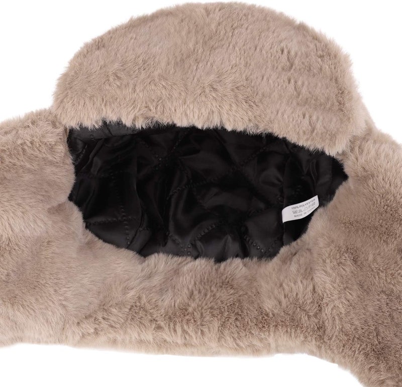 PURFUN Adults Winter Cozy Plush Ushanka Russian Hat Windproof Full Hood Earflap Hat Warm Cold Proof Ski Hunting Cycling Trapper Hats - Image 5