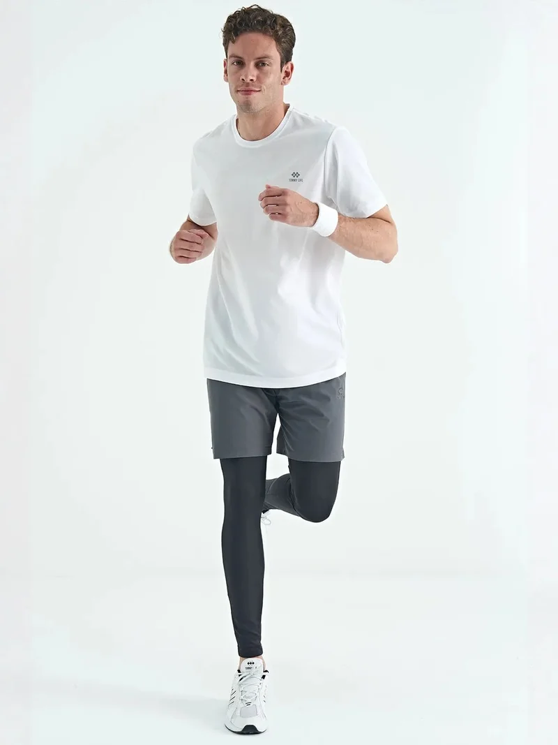 TOMMYLIFE TOMMY Men's Skinny High-Waist Knit Active Pants