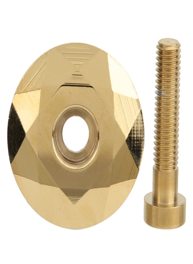 MEROCA Aluminium Alloy Mountain Bike Headset Stem Top Cap Titanizing Cover Bicycle Modification Accessoriesgold - Image 1