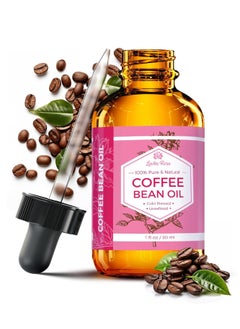 Leven Rose Leven Rose Coffee Bean Oil 1 oz - 100% Natural Cold Pressed Oil - Unrefined Coffee Oil for Skin and Hair  - Image 1