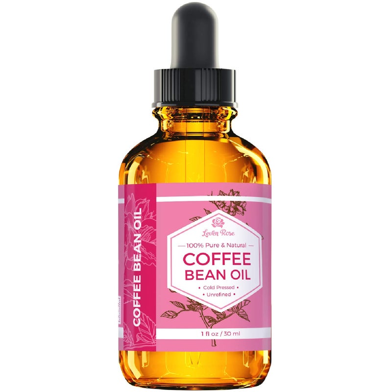 Leven Rose زيت حبوب القهوة من ليفن روز 1 أونصة - زيت طبيعي 100% معصور على البارد للبشرة والشعر - Image 2