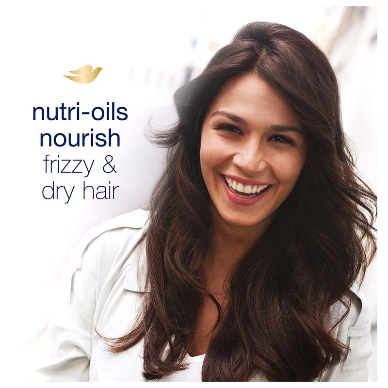 Dove Nutritive Solutions Anti Frizz Shampoo for Frizzy, Tangled Hair Oil Therapy with Nutri-Oils Moisturizing Shampoo Formula Smooths Hair 12 oz - Image 2