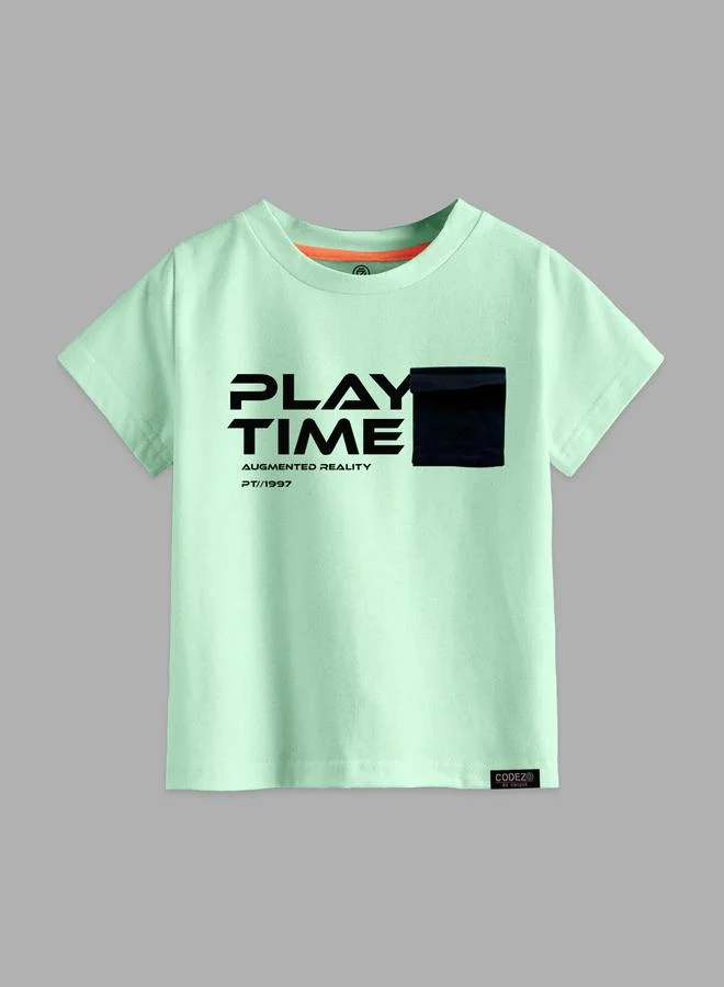 كوديز تيشيرت أطفال قطني بطبعة جرافيك