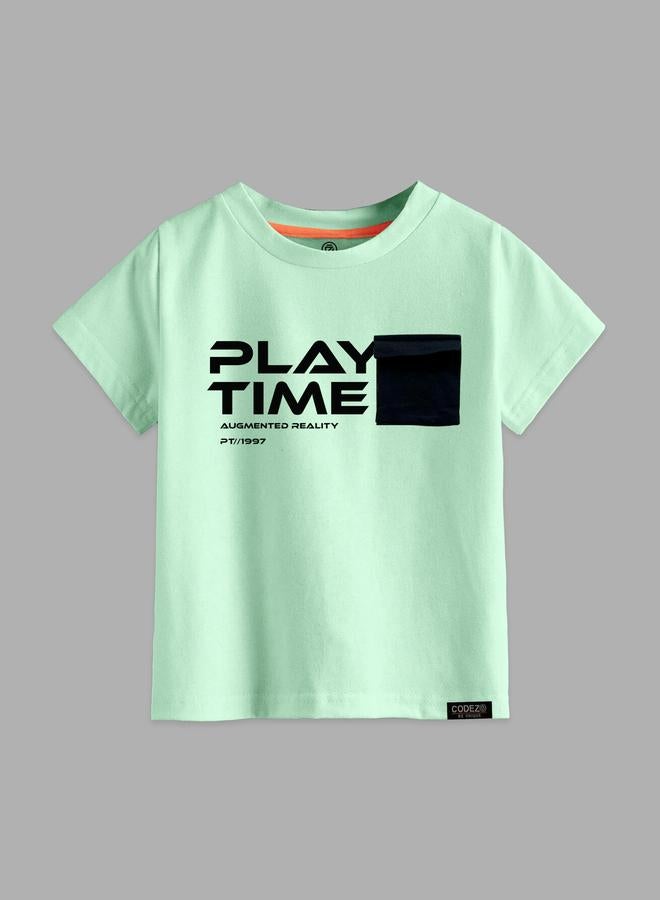 كوديز تيشيرت أطفال قطني بطبعة جرافيك - Image 1