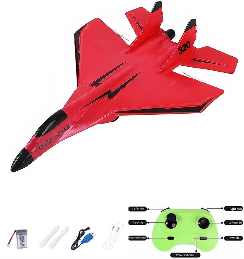 MAXBECK Remote Control Wireless Airplane Toy with Lights Su35 Rc Glider 2 Channel 24 GHZ Remote Control Planes Outdoor Foam Rc Aircraft for Hobby Rc Airplanes - Image 3