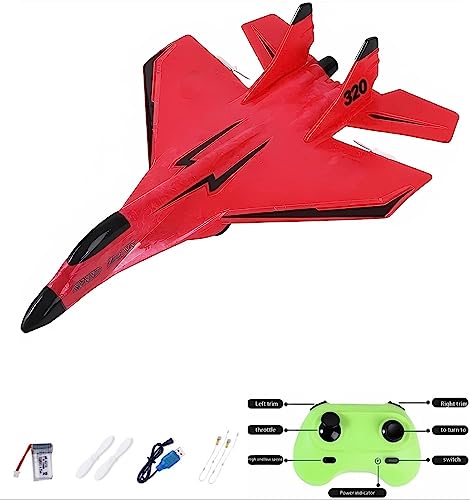 MAXBECK Remote Control Wireless Airplane Toy with Lights Su35 Rc Glider 2 Channel 24 GHZ Remote Control Planes Outdoor Foam Rc Aircraft for Hobby Rc Airplanes - Image 1