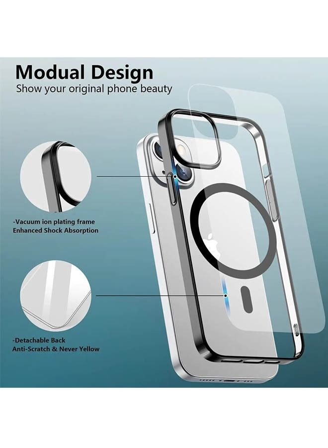 iPhone 15 Case Compatible with MagSafe Case Matte Magnetic Case Cover for iPhone 15 6.1 Drop Tested Shockproof Phone Case Anti-Scratch Oil&Fingerprint Resistant