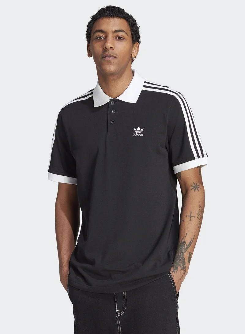 Adidas 3-STRIPE POLO Black Originals Men POLO SHIRTS