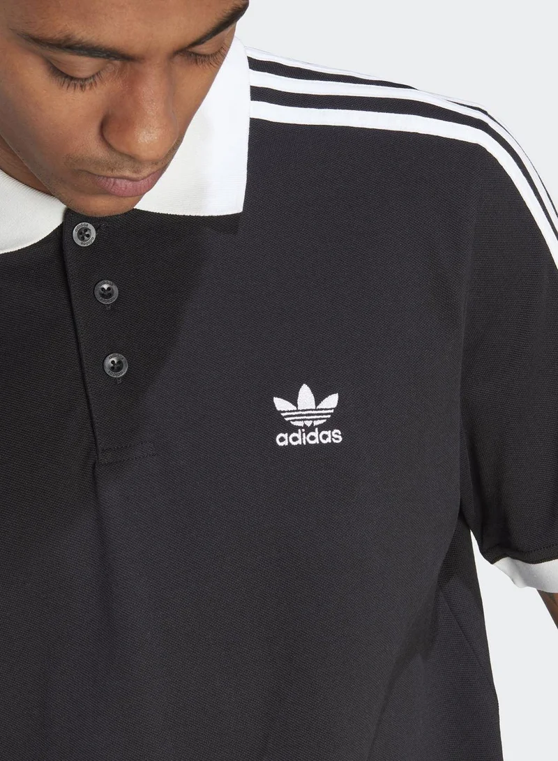 Adidas 3-STRIPE POLO Black Originals Men POLO SHIRTS