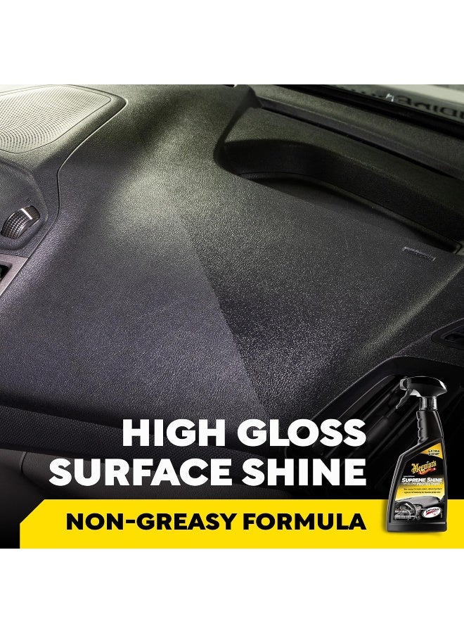ميجوايرز سوبريم شاين بروتيكتنت G4016 – رذاذ حماية ولمعان عالي للفينيل والبلاستيك والمطاط 473 مل - Image 2