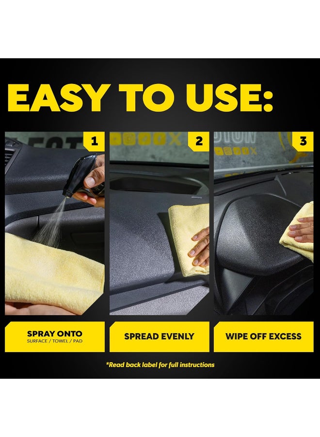 ميجوايرز سوبريم شاين بروتيكتنت G4016 – رذاذ حماية ولمعان عالي للفينيل والبلاستيك والمطاط 473 مل - Image 3