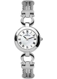 MICHEL HERBELIN Cable Collection Women's Analog Quartz Watch With Stainless Steel Case &  White Mop Dial - M MH CAB17422/B29 