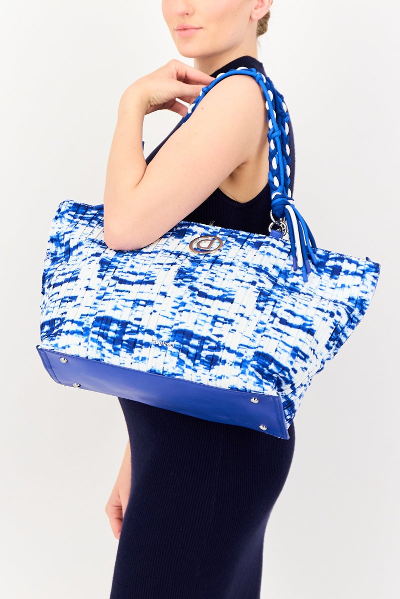 DESIGUAL حقيبة توت بشعار العلامة التجارية للنساء، متعددة الألوان - Image 2