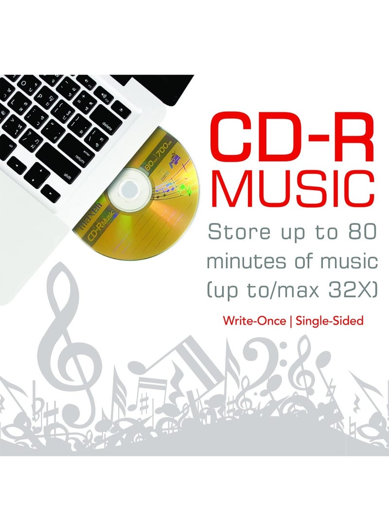 Maxell Maxell CD-R Music Spindle, Audio only, Blank Media, 50-pack(625156) - Image 4