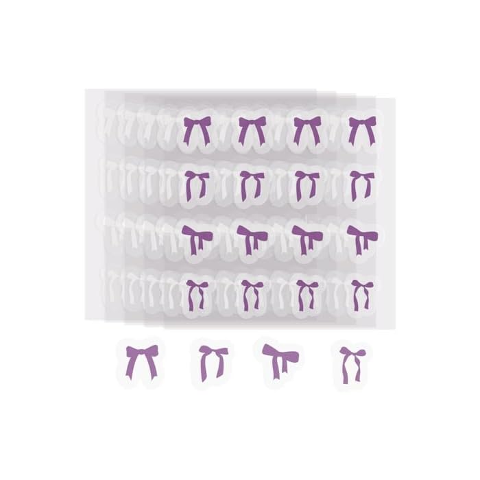 80 Pack Sunscreen Reminder Stickers, UV Stickers for Sunscreen Reapply Reminder, Color-Changing Visual Reminder Stickers to Help Check and Reapply Sunscreen for Kids Adults Outdoor Use, 4 Bow Designs
