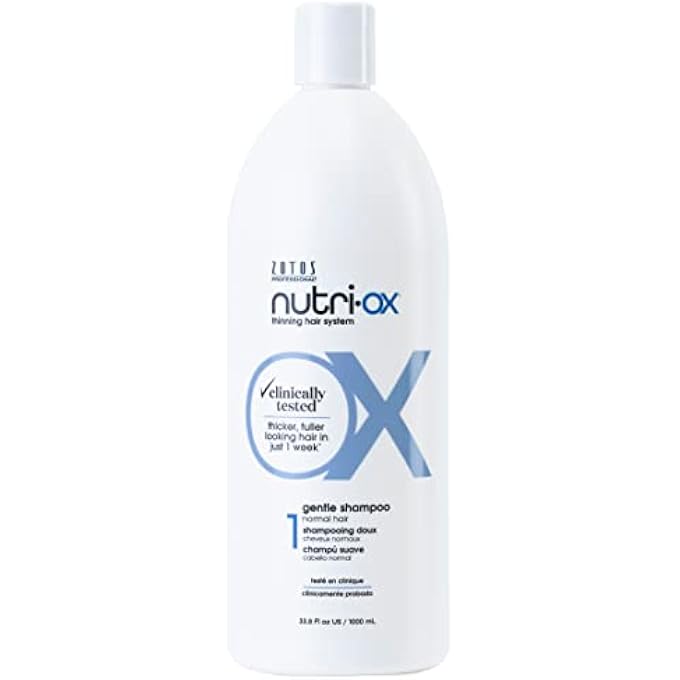 GENTLE SHAMPOO NORMAL FOR THINNING HAIR | THICKER, FULLER-LOOKING HAIR | CLINICALLY & DERMATOLOGICALLY TESTED | PEPPERMINT | COLOR-SAFE | 33.8 FL OZ
