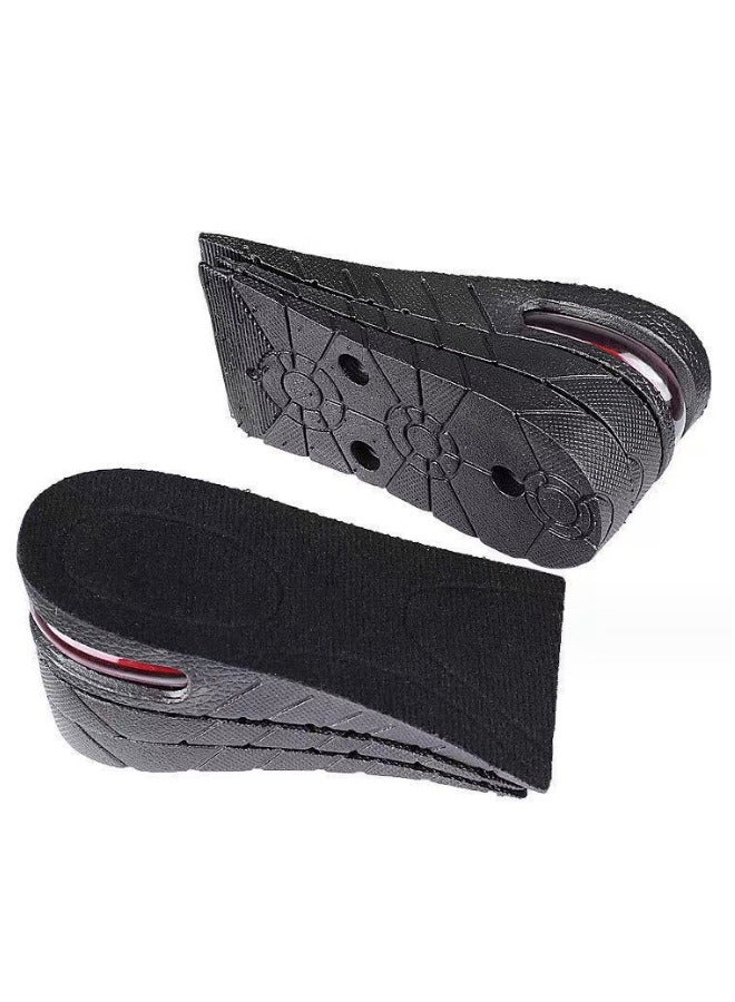 Pair Of Adjustable Heel Insoles Pad Black  - Image 1