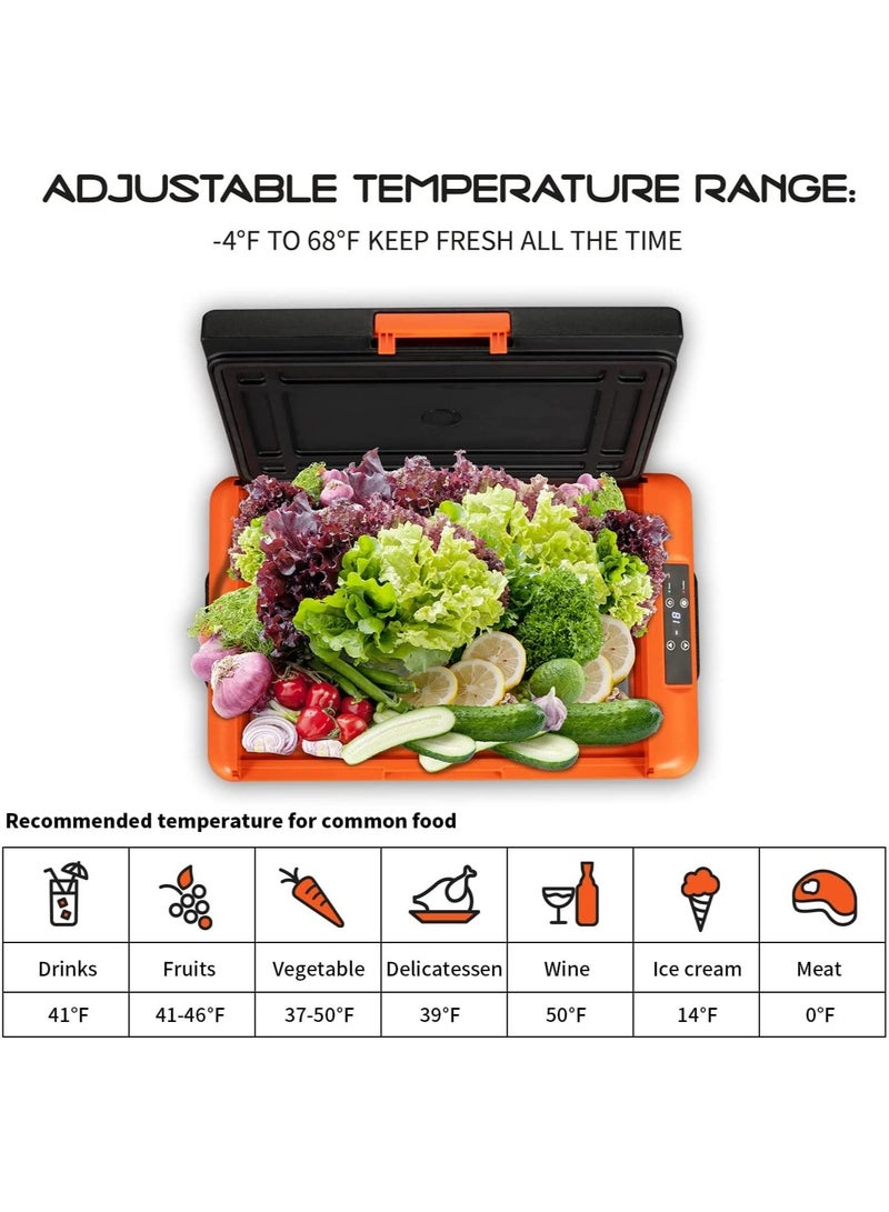 Compact Refrigerator for Car Portable Car Freezer 50 Liter 12 Volt Fridge