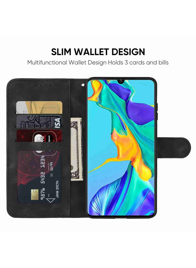 Zaboon Case For Huawei P30 Skin Feel Geometric Lines Leather Phone Case - Image 3