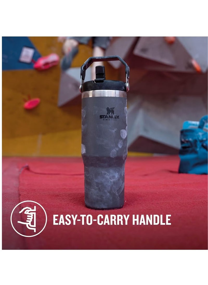 Stanley - STANLEY IceFlow Flip Straw Water Bottle, 0.88L – Vacuum Insulated, Leakproof & BPA-Free – Keeps Water Cold for 12 Hours – Easy-Carry, Dishwasher Safe Stainless Steel Travel Mug (Charcoal) | Durable & Stylish Hydration Solution for On-The-Go Lifestyle - Image 1