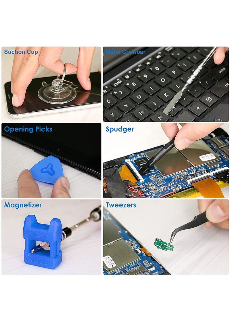 Screwdriver Sets 142-Piece Electronics Precision Screwdriver with 120 Bits Magnetic Repair Tool Kit - Image 5