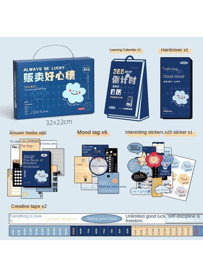 Bluejw 2023 Calendar Hand Account Suit Tape Gift Life Interesting Guide Creative Gift Box Ins Wind Desk Calendar Weidong - Image 1