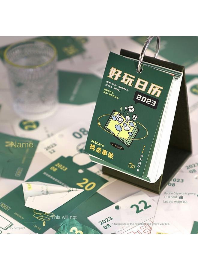 Bluejw 2023 Calendar Hand Account Suit Tape Gift Life Interesting Guide Creative Gift Box Ins Wind Desk Calendar Weidong - Image 5