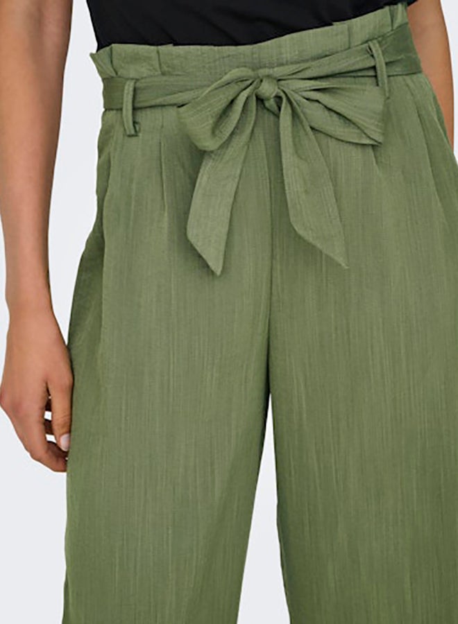 ONLY ONLY Womens Marsa Solid Paperbag Pant Woven  - Image 4