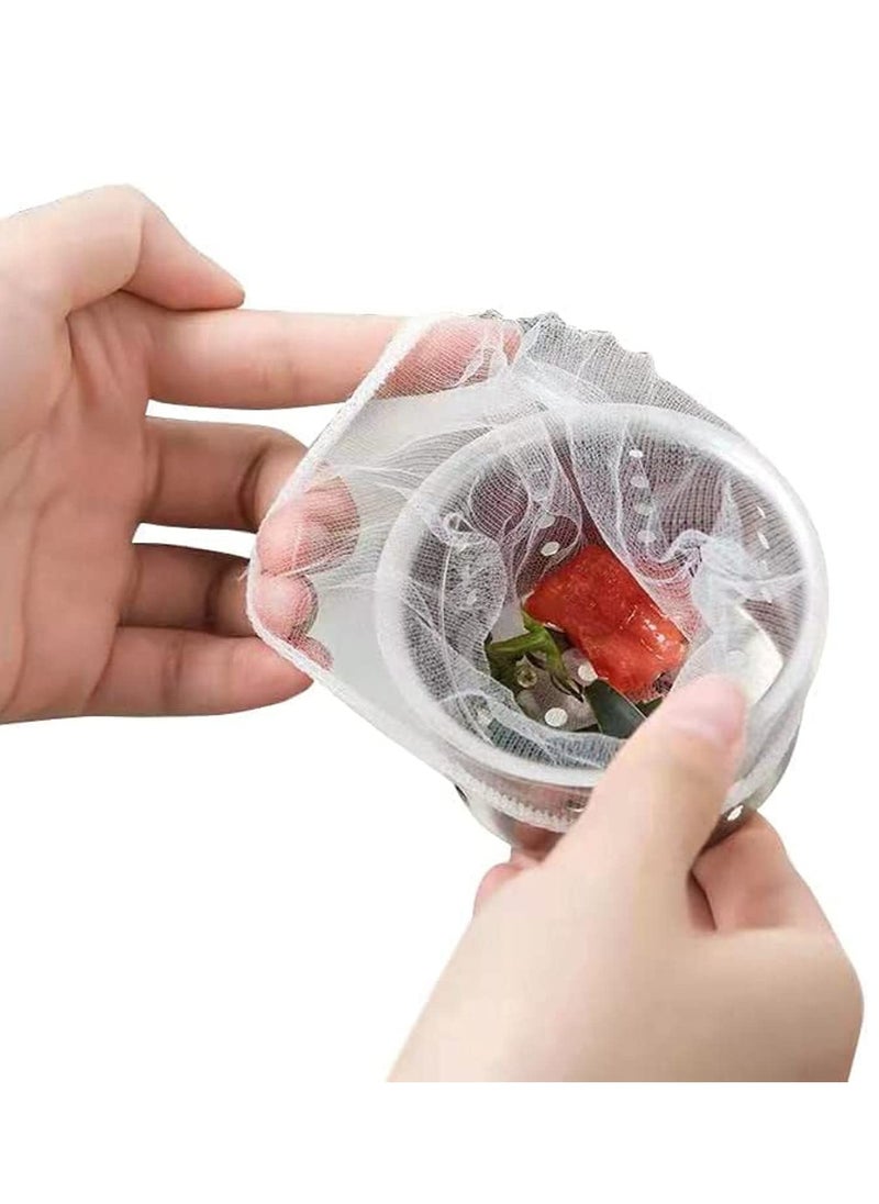 Generic 200PCS Kitchen Sink Strainer Mesh Bag, Disposable Mesh Sink Filters, 200 PCS Disposable Mesh Sink Strainer Bags for Collecting Kitchen Food Waste Leftover Garbage, white  - Image 1