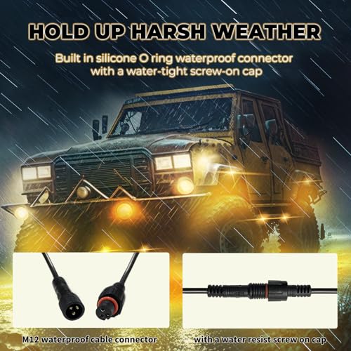 Auto Buero 16 Pods Full Angle RGB Rock Lights, App/Remote Control Chasing Led Rock Lights with Music Mode Waterproof Multi-Color, Compatible with 12V Trucks Jeep UTV SUV ATV Off Road Golf Cart(Patented) - Image 5