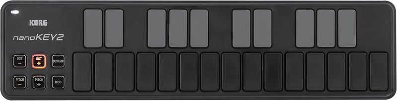 Korg nanoKEY2 25-Key USB MIDI Controller - Black - Image 1