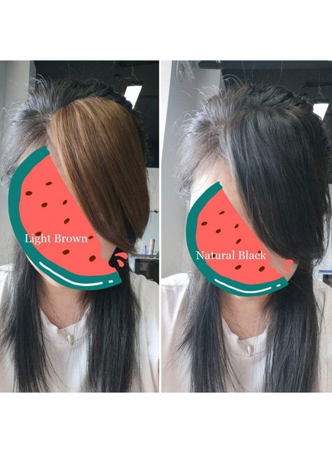 DSOAR Side Bangs Clip In Real Human Hair Bang Natural Clip On Straight Fringe Hair Extensions(Natural Black Color) - Image 5