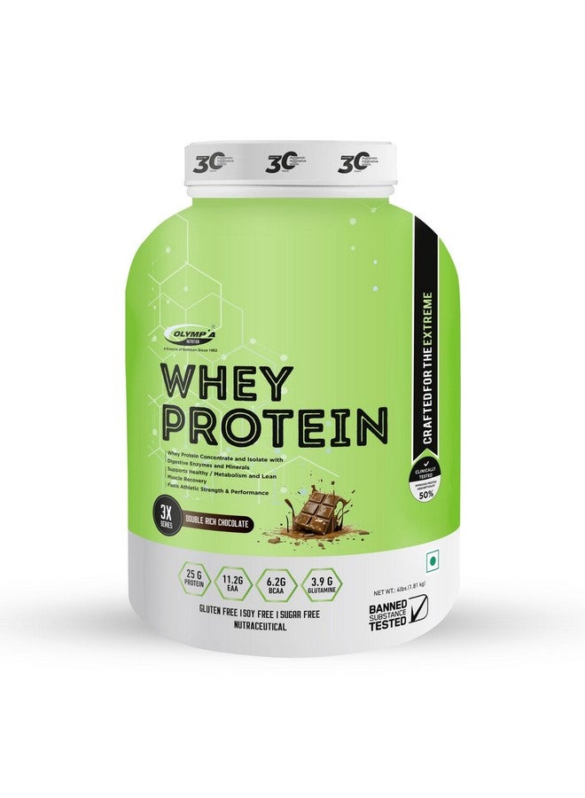 Olympia Nutrition Whey Protein 3X Series 4Lbs(1.81 Kg Double Rich Chocolate) - Image 1