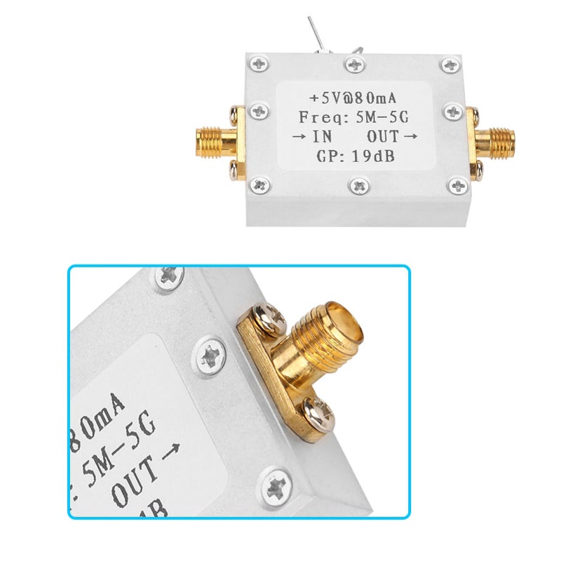 5M-5GHz Wideband  RF Signal Amplifier Gain 19dB@2G Broadband Amplification - Image 1