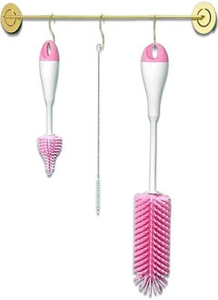 Generic Straw and Bottle Cleaner - A versatile 3-piece cleaning set that includes brushes for large and small bottles, plus a dedicated tool for effectively cleaning straws. 