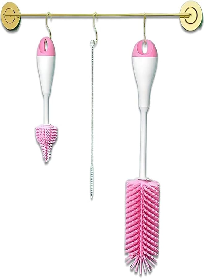 Straw and Bottle Cleaner - A versatile 3-piece cleaning set that includes brushes for large and small bottles, plus a dedicated tool for effectively cleaning straws.