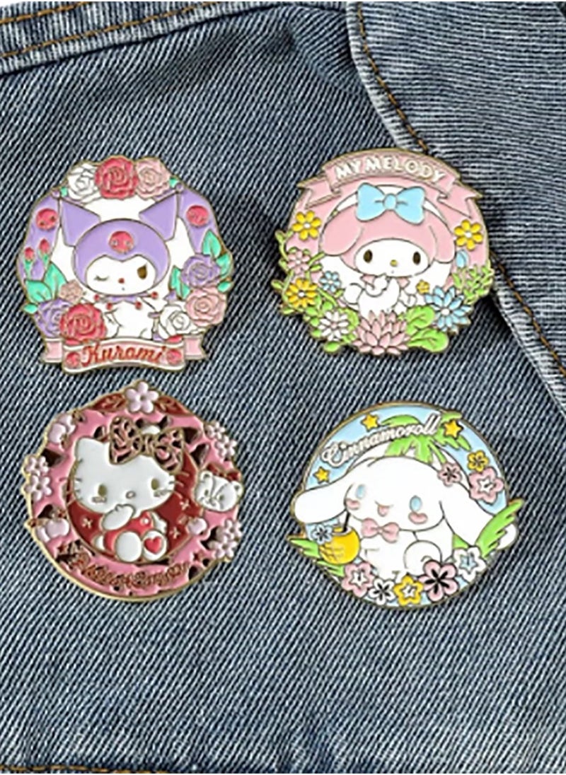 4pcs Sanrio Style Clothing Brooch Badges - pzsku/Z71F8E03D09D37107FA7AZ/45/_/1732614760/b9c26d5d-4303-41b1-97aa-8243d1ab017f