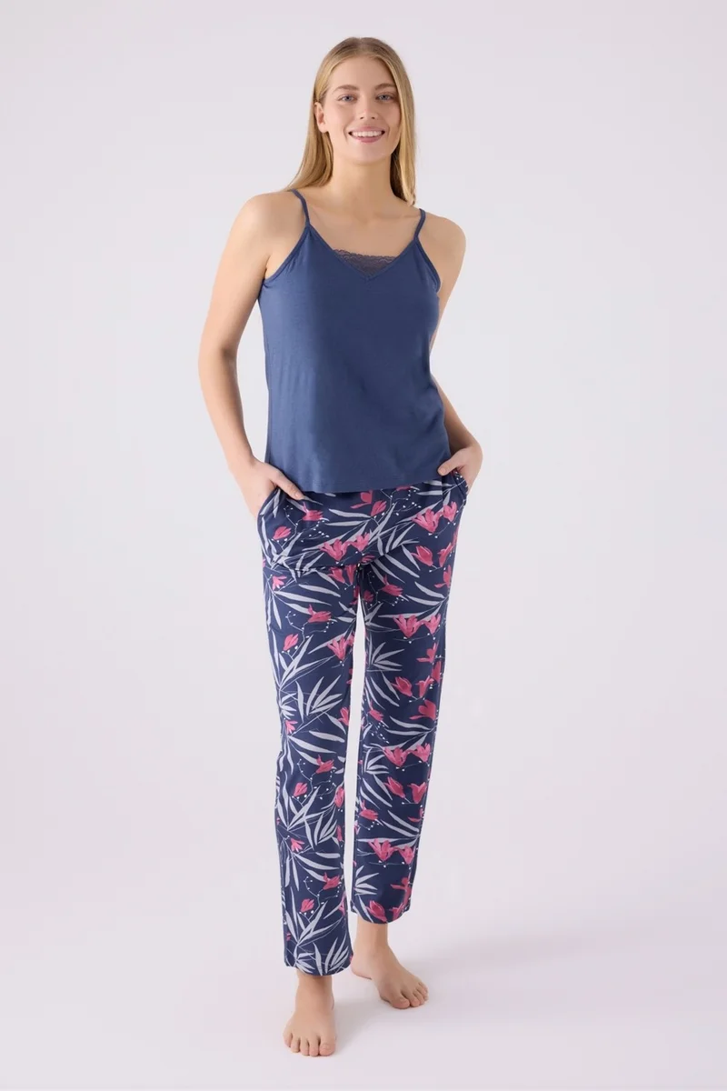 pierre cardin Triple Pajama Set Purple - Jersey - 3 Piece Set
