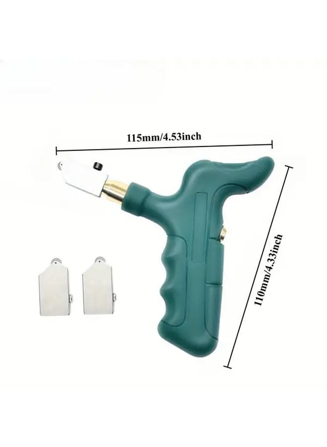 Portable Manual Glass Tile Cutter With 2 Replacement Blades Alloy Steel Construction - Image 5