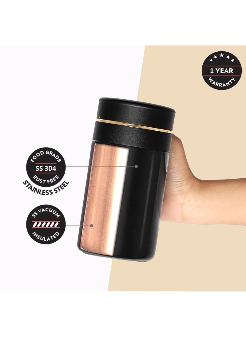 BOROSIL Borosil Hydra Klassic Super Insulated Mug, Vacuum Insulated Travel Coffee/Tea Mug, 8 Hrs Hot and 13 Hrs Cold, Easy to Carry, Leak Proof, 540 ml, Black, Stainless Steel  - Image 5