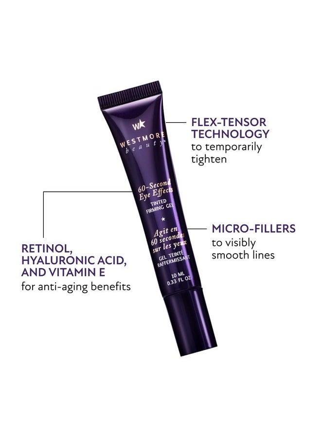 Westmore Beauty - Westmore Beauty 60 Second Eye Effects - Eye Serum - Under Eye Cream - Instant Eye Tightening Serum & Instant Eye Bag Remover Puffiness - Instant Face Lift Cream - Firming Serum 0.33 fl oz / 10 mL - Image 1