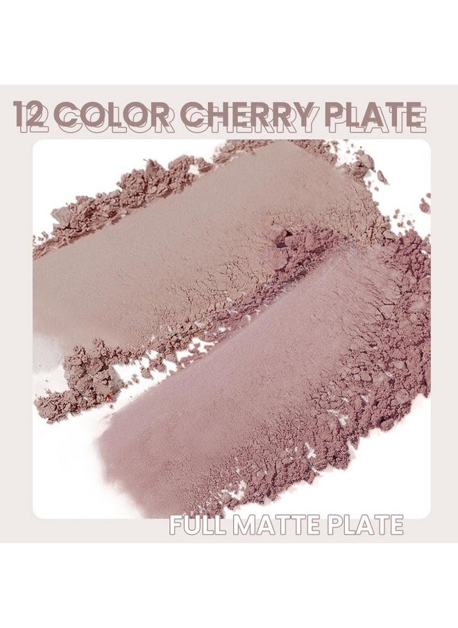 AMY'S DIARY AMY'S DIARY 12-Color Light Pink Purple Eyeshadow Palette for Versatile Day-to-Night Looks - Blendable, Long-Lasting, and Highly Pigmented. Elevate Your Eye Makeup- Unleash Your Unique Style (08#)  - Image 4
