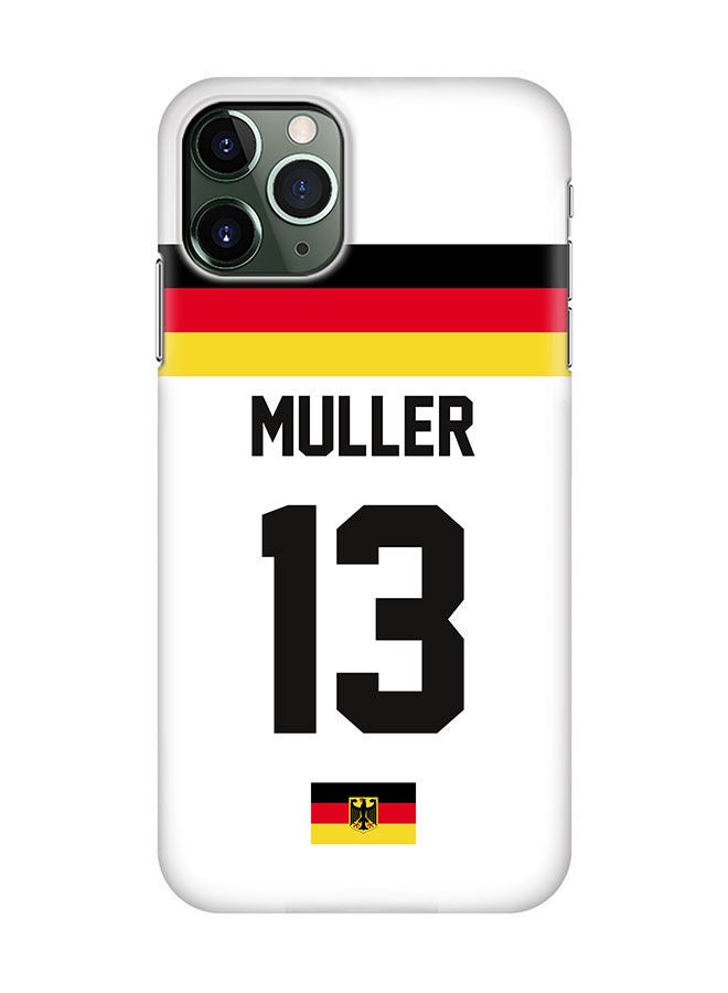 Stylizedd Slim Cover for Apple iPhone 11 Pro Case Snap Classic Series Mobile Cover Hard PC Shield Matte Finish Print -Germany-Player-Muller - Image 1