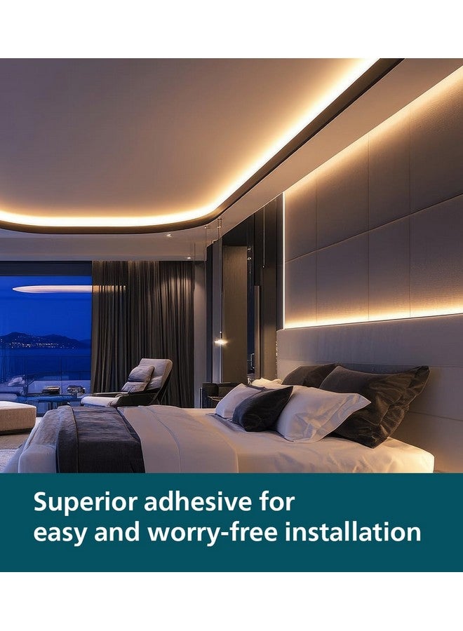 Philips ضوء بروفايل LED من فيليبس مصنوع من البولي كربونات للسقف | شريط ضوء LED بطول 5 متر و 120 LED لتزيين المنزل | توهج متساوي، أبيض دافئ | عبوة من 2 (يتطلب سائق بشكل منفصل) - Image 5