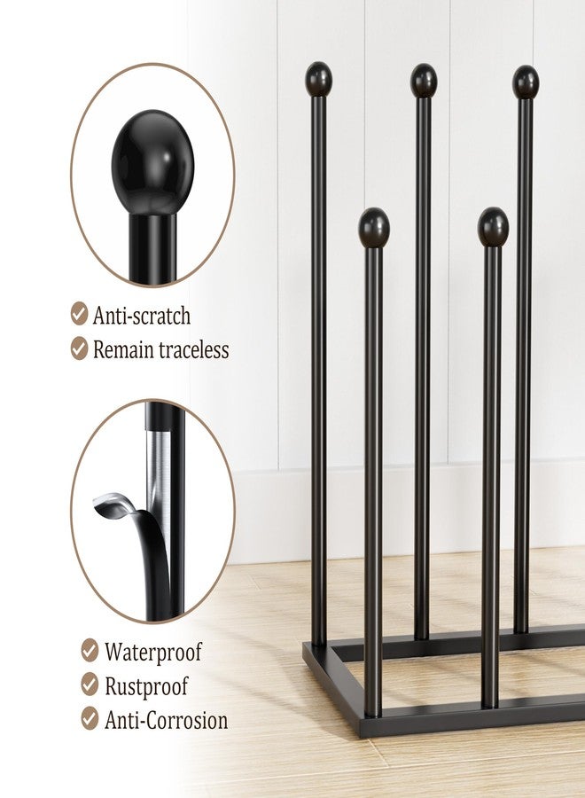 pickpiff Boot Rack Organizer Tall Boots, Black Boot Storage Organizer Tall Boots for Closet, Entryway, Garage, Porch, Free Standing Shoe Racks for 8 Pairs - Image 4