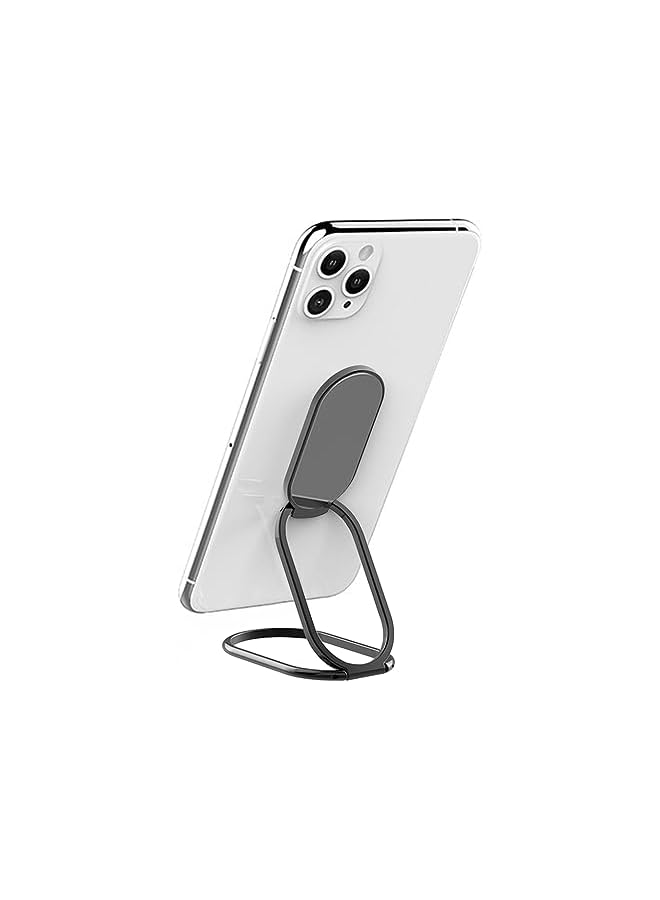 S-TOP 3M Adhesive Foldable Phone Stand - Universal Zinc Alloy Grip Holder, 360° Rotation, For iPhone & Android, Compatible With Car Mounts, Ideal For Vlogging & Desk Use, Sturdy & Portable Design - Image 2