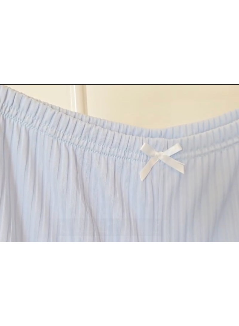 SOLOBUY Outlet Pyjama Sets Women Crop Tops V Neck Long Sleeve Shirts Ruffles Pants - Image 5