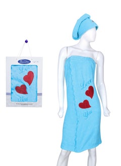 Banotex A cotton bath towel for women for the full body, with an adhesive tape, with a towel for the hair and the body, Egyptian industry, the largest, the softest, 100% Egyptian cotton, helps in drying and c 