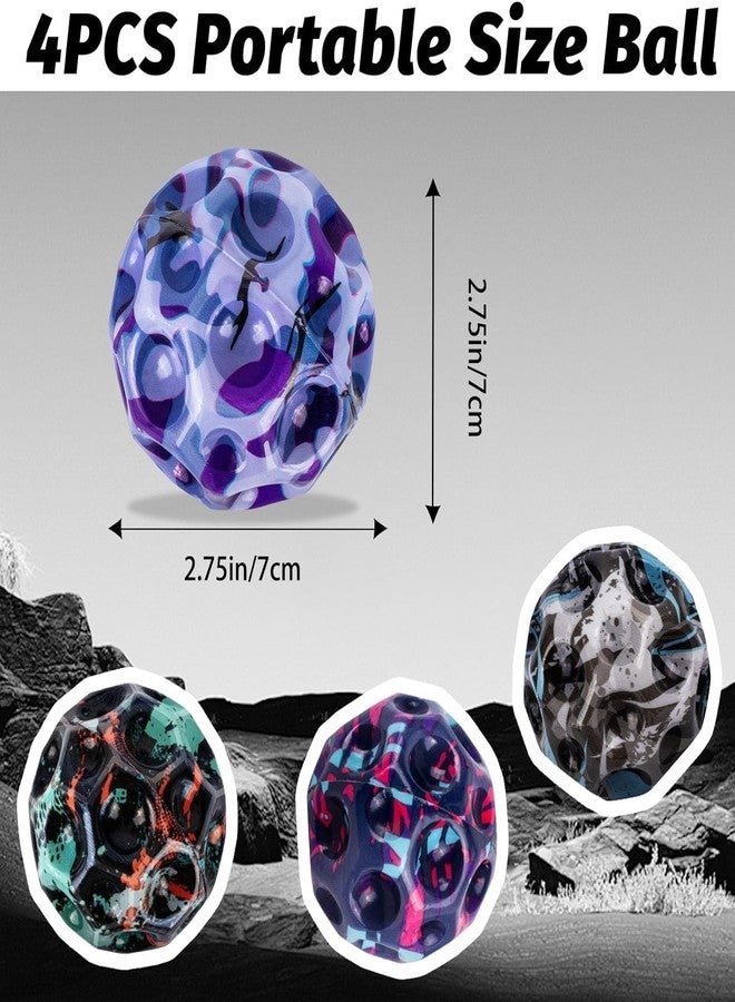 MKY Rubber Moon Ball Bouncy Coral Kickball Anti Stress Ball (Pack of 1 - Multicolor) - Image 2